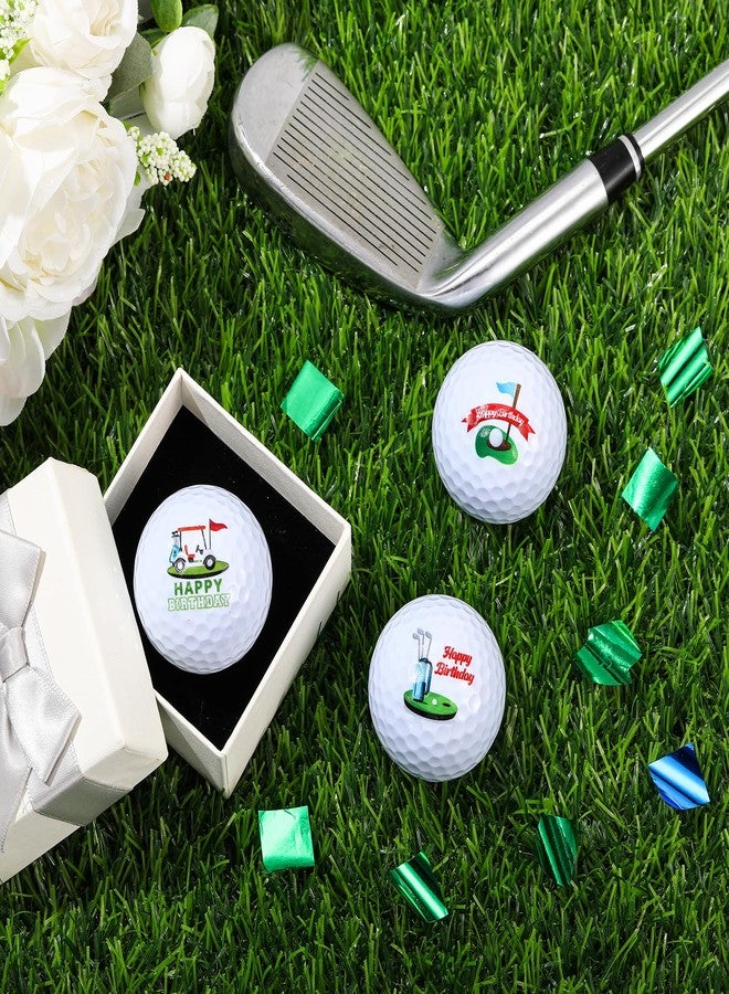 Threan 3 Pcs Golf Ball Gift Set Funny Novelty Golfer Present for Men Birthday Dad Golfing Fan One Standard Size Unit (Birthday) - Image 4